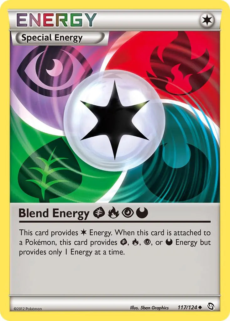 Blend Energy GrassFirePsychicDarkness (117/124) [Black & White: Dragons Exalted] Pokémon