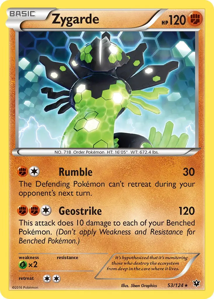 Zygarde (53/124) (Theme Deck Exclusive) [XY: Fates Collide] Pokémon