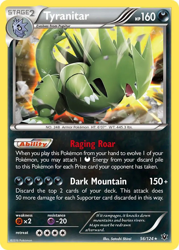 Tyranitar (56/124) [XY: Fates Collide] Pokémon