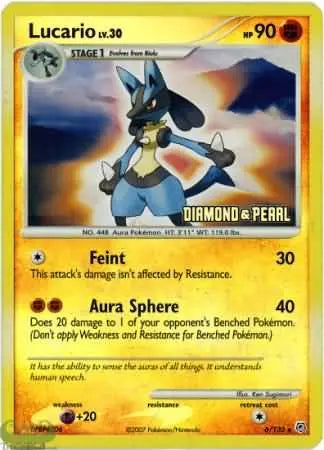 Lucario (6/130) [Burger King Promos: 2008 Collection] Pokémon