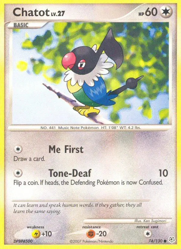 Chatot (74/130) [Diamond & Pearl: Base Set] Pokémon