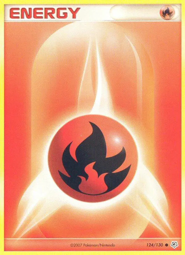 Fire Energy (124/130) [Diamond & Pearl: Base Set] Pokémon