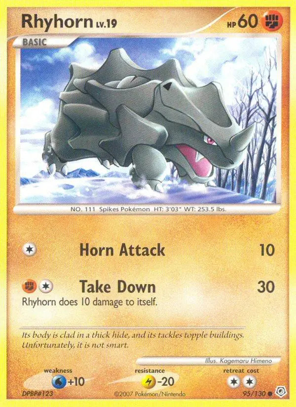 Rhyhorn (95/130) [Diamond & Pearl: Base Set] Pokémon