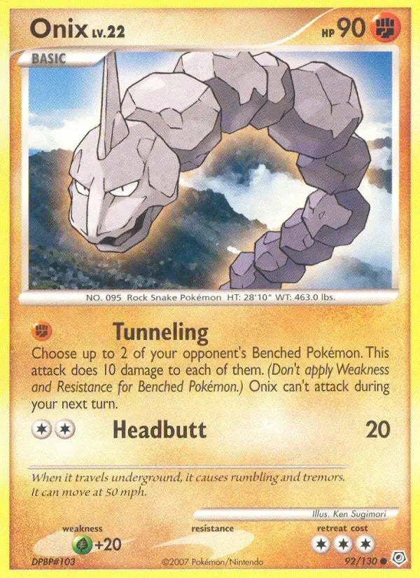 Onix (92/130) [Diamond & Pearl: Base Set] Pokémon