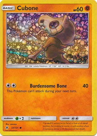 Cubone (57/131) (General Mills Promo) [Sun & Moon: Forbidden Light] Pokémon