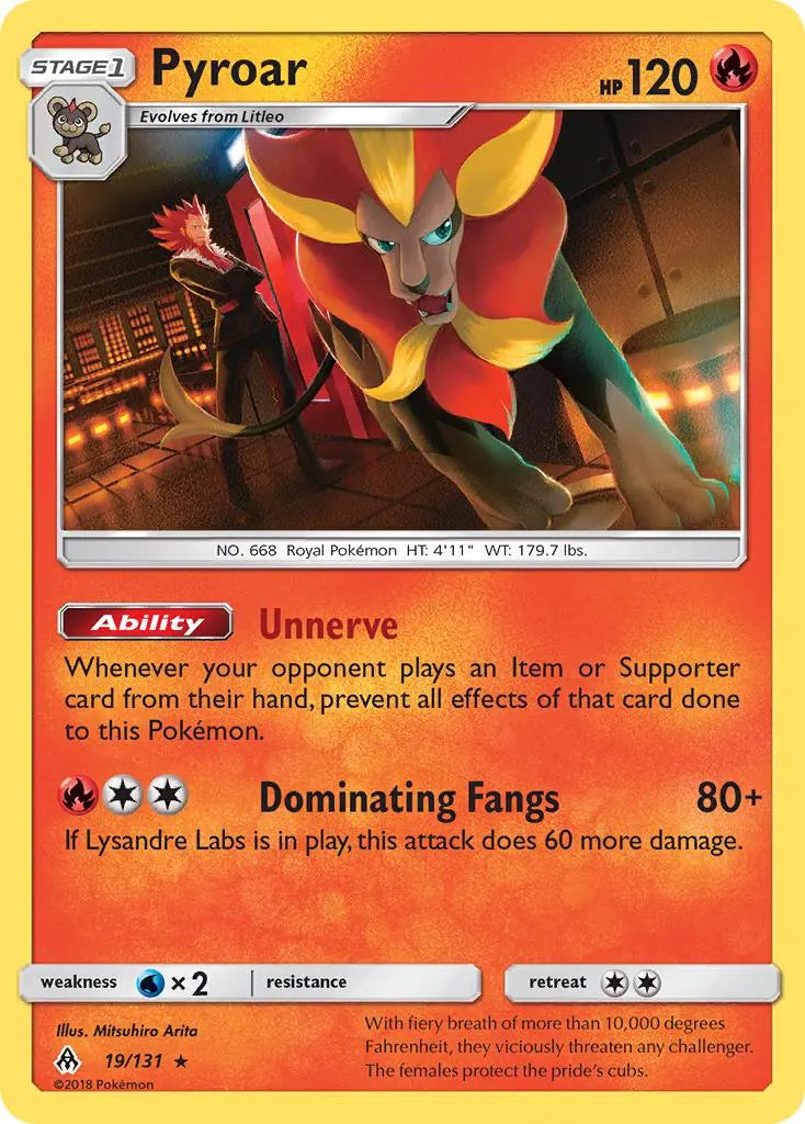 Pyroar (19/131) [Sun & Moon: Forbidden Light] Pokémon