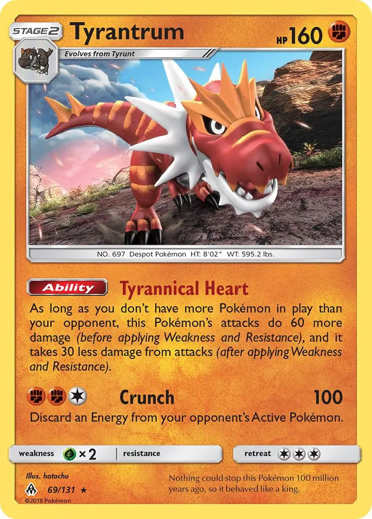 Tyrantrum (69/131) [Sun & Moon: Forbidden Light] Pokémon