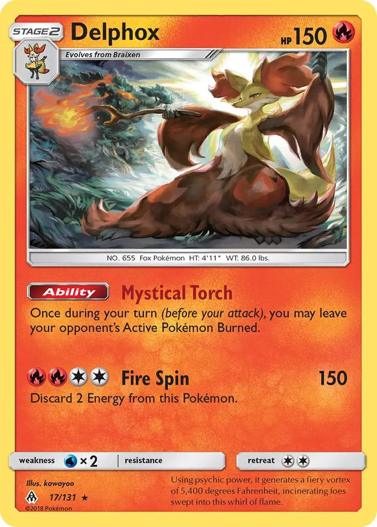 Delphox (17/131) [Sun & Moon: Forbidden Light] Pokémon