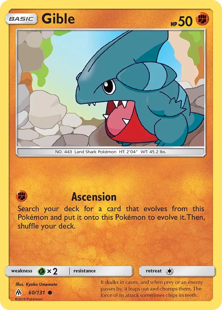 Gible (60/131) [Sun & Moon: Forbidden Light] Pokémon