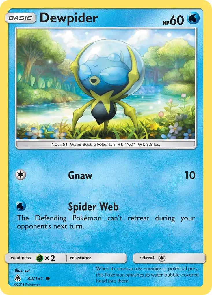 Dewpider (32/131) [Sun & Moon: Forbidden Light] Pokémon