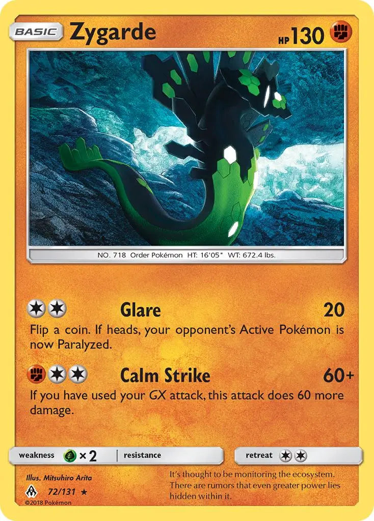 Zygarde (72/131) [Sun & Moon: Forbidden Light] Pokémon