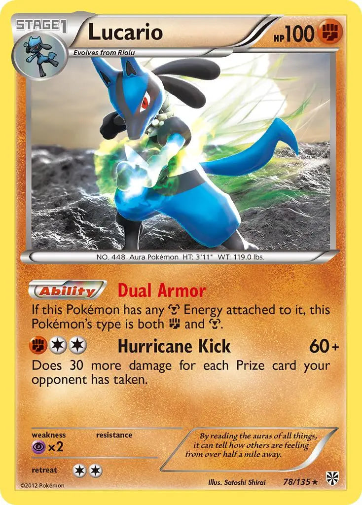 Lucario (78/135) [Black & White: Plasma Storm] Pokémon