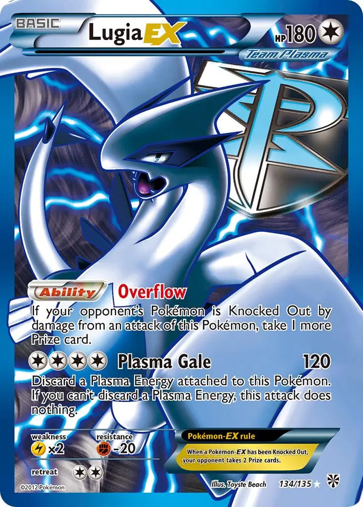 Lugia EX (134/135) [Black & White: Plasma Storm] Pokémon