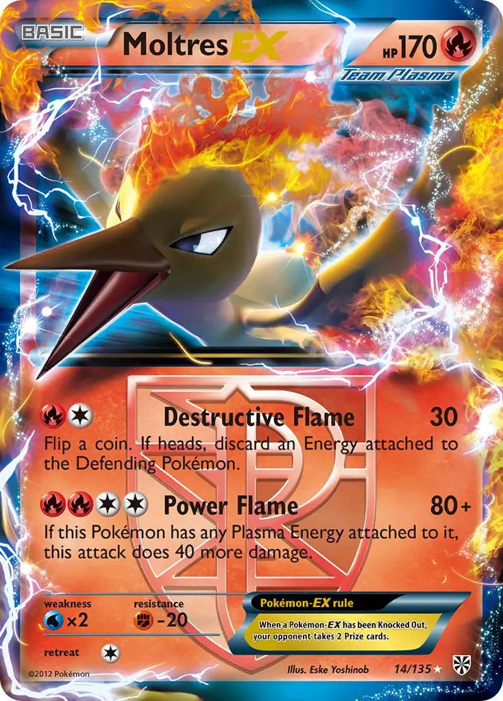 Moltres EX (14/135) [Black & White: Plasma Storm] Pokémon