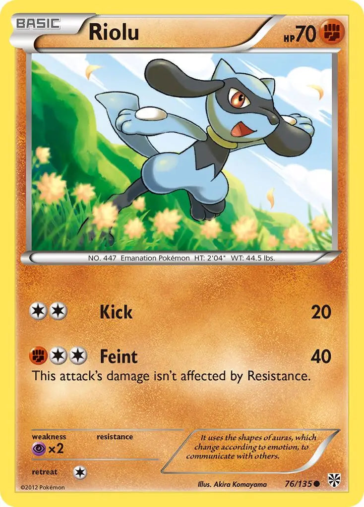 Riolu (76/135) [Black & White: Plasma Storm] Pokémon