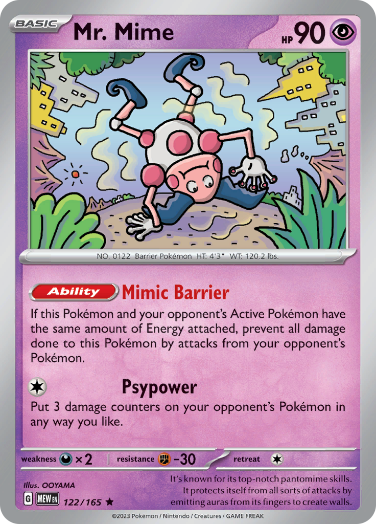 Mr. Mime (122/165) [Scarlet & Violet: 151] Pokémon