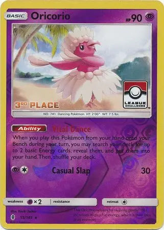 Oricorio (55/145) (League Promo 3rd Place) [Sun & Moon: Guardians Rising] Pokémon