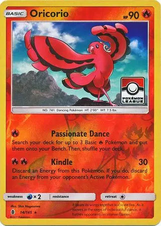 Oricorio (14/145) (League Promo) [Sun & Moon: Guardians Rising] Pokémon