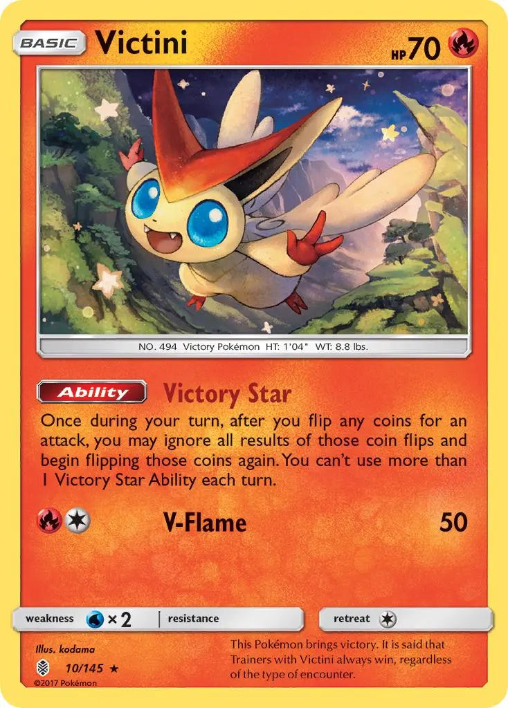 Victini (10/145) [Sun & Moon: Guardians Rising] Pokémon