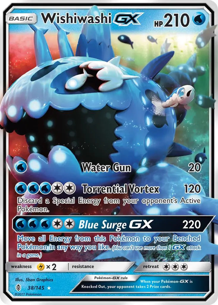 Wishiwashi GX (38/145) [Sun & Moon: Guardians Rising] Pokémon