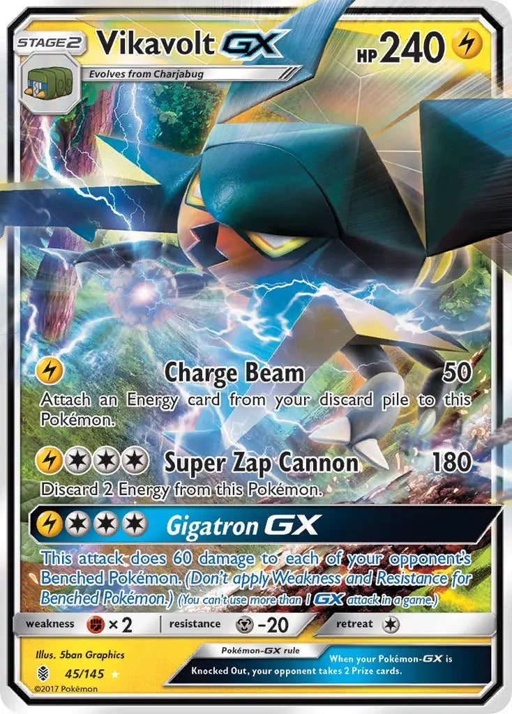 Vikavolt GX (45/145) [Sun & Moon: Guardians Rising] Pokémon