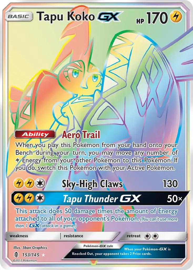 Tapu Koko GX (153/145) [Sun & Moon: Guardians Rising] Pokémon