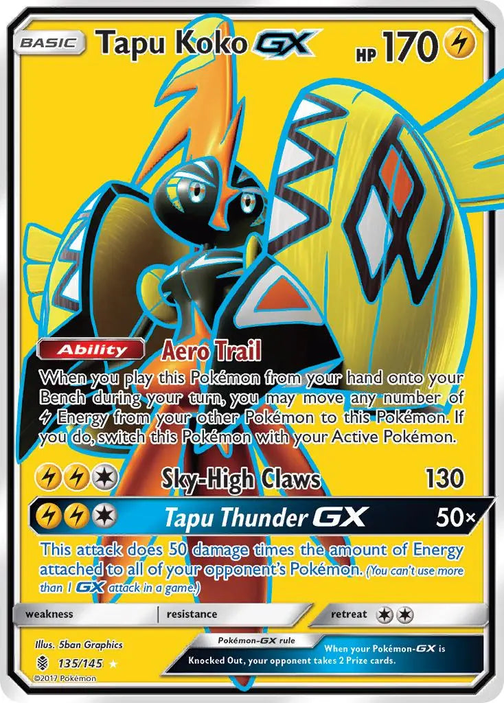 Tapu Koko GX (135/145) [Sun & Moon: Guardians Rising] Pokémon