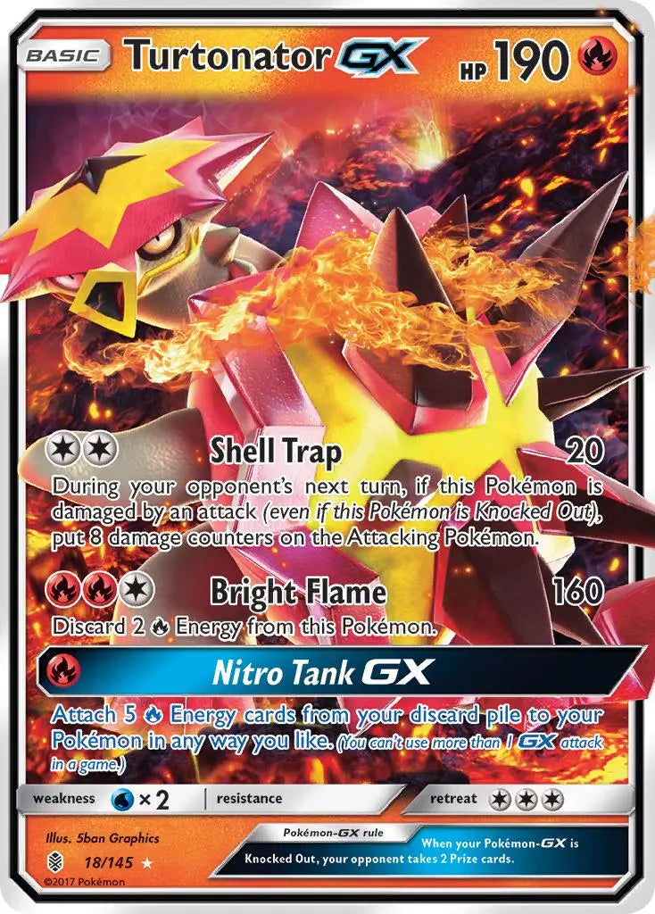 Turtonator GX (18/145) [Sun & Moon: Guardians Rising] Pokémon