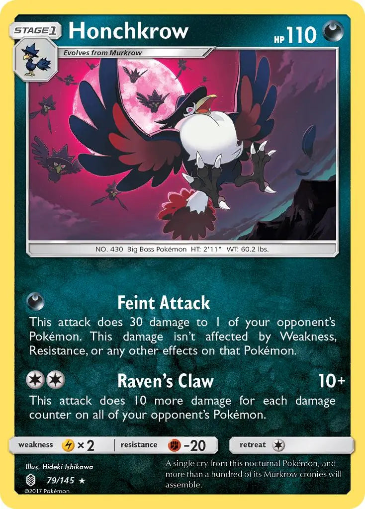 Honchkrow (79/145) [Sun & Moon: Guardians Rising] Pokémon