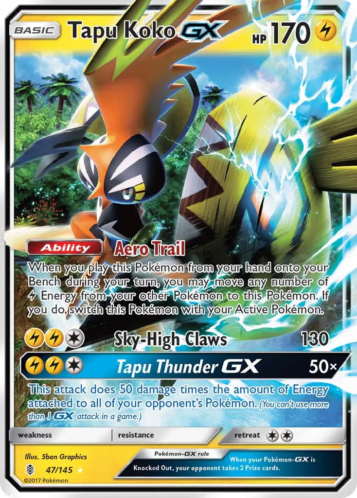 Tapu Koko GX (47/145) [Sun & Moon: Guardians Rising] Pokémon