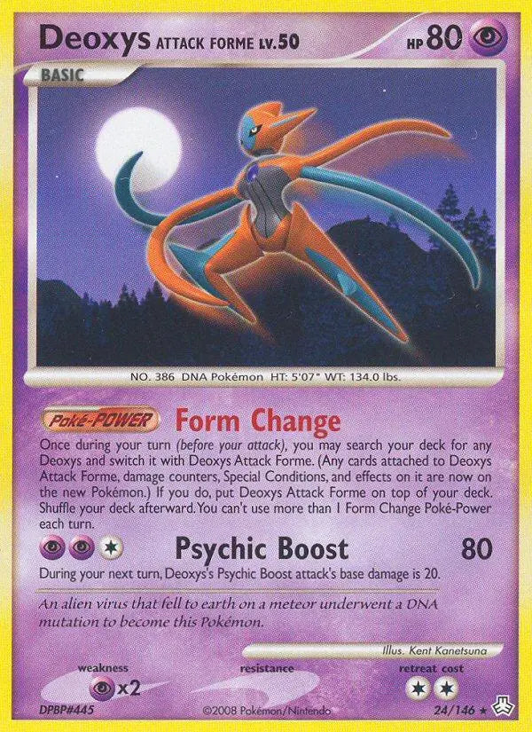 Deoxys Attack Forme (24/146) [Diamond & Pearl: Legends Awakened] Pokémon