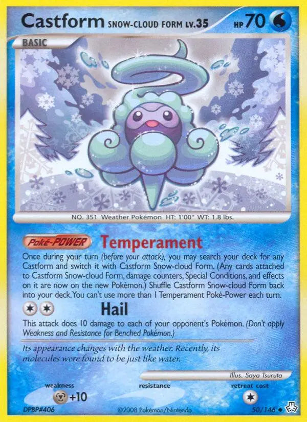 Castform Snow-cloud Form (50/146) [Diamond & Pearl: Legends Awakened] Pokémon