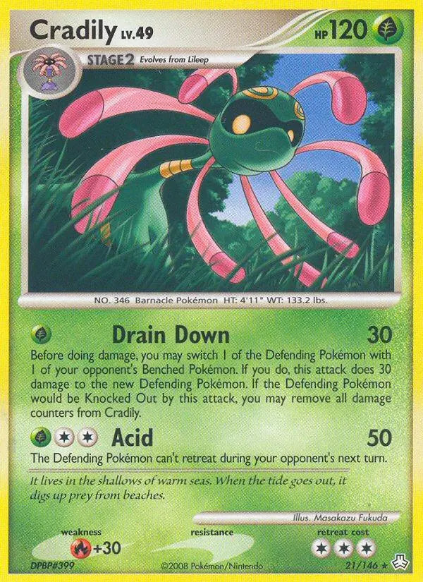 Cradily (21/146) [Diamond & Pearl: Legends Awakened] Pokémon