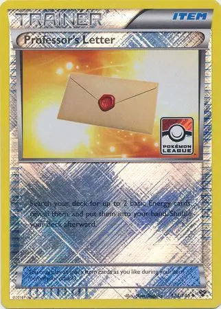 Professor's Letter (123/146) (League Promo) [XY: Base Set] Pokémon