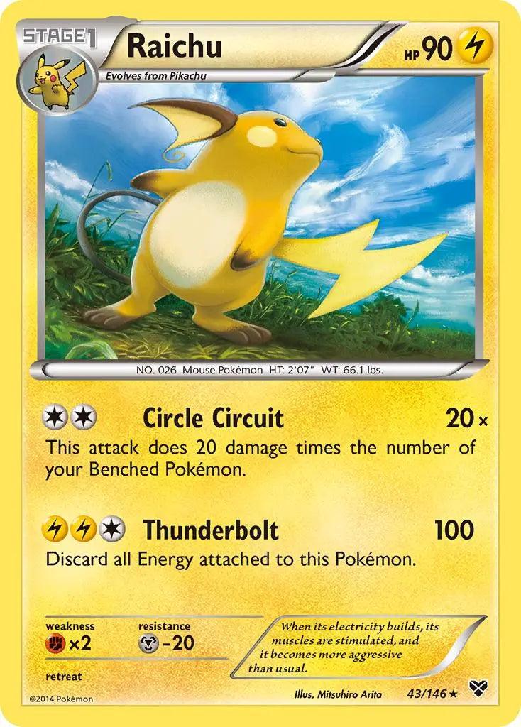 Raichu (43/146) [XY: Base Set] Pokémon