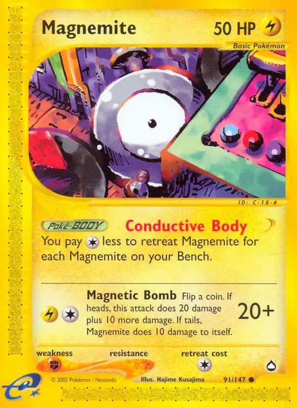 Magnemite (91/147) [Aquapolis] Pokémon