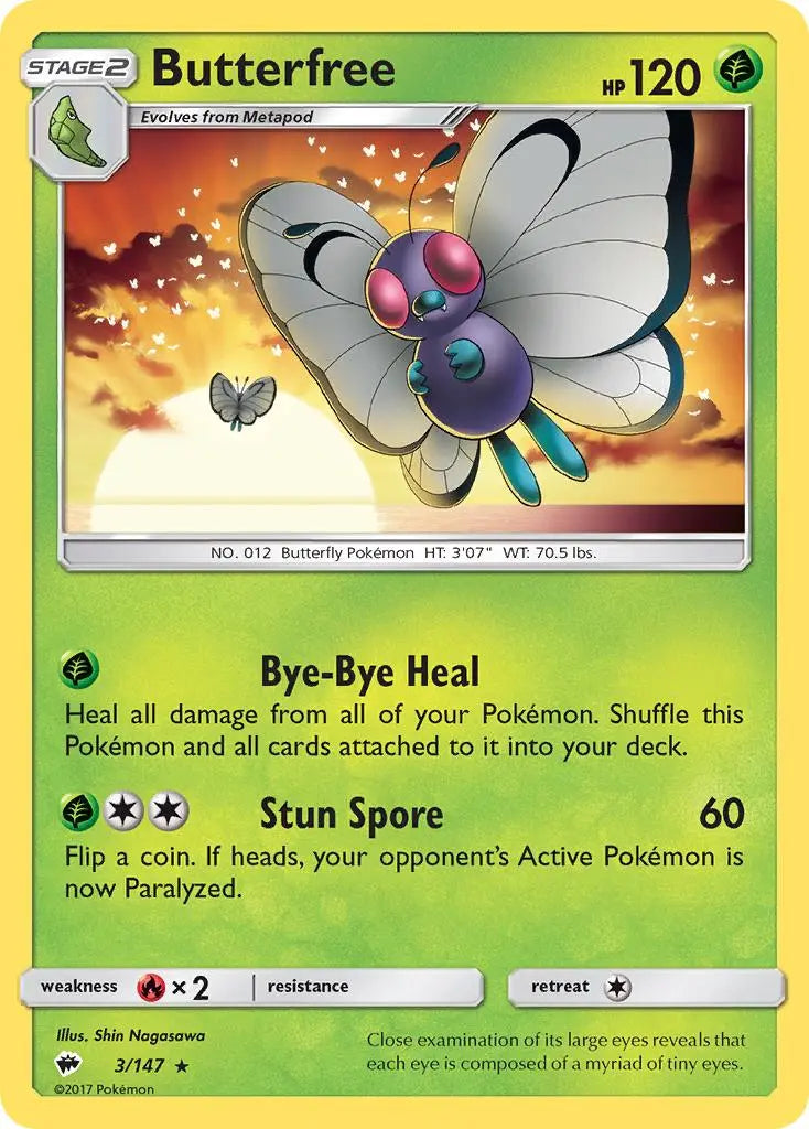 Butterfree (3/147) [Sun & Moon: Burning Shadows] Pokémon