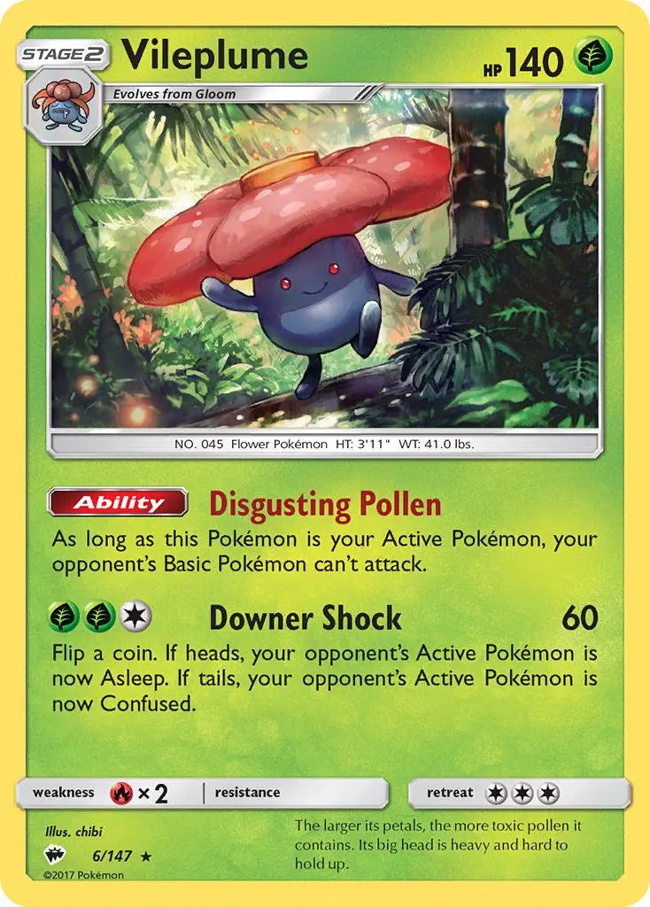 Vileplume (6/147) [Sun & Moon: Burning Shadows] Pokémon