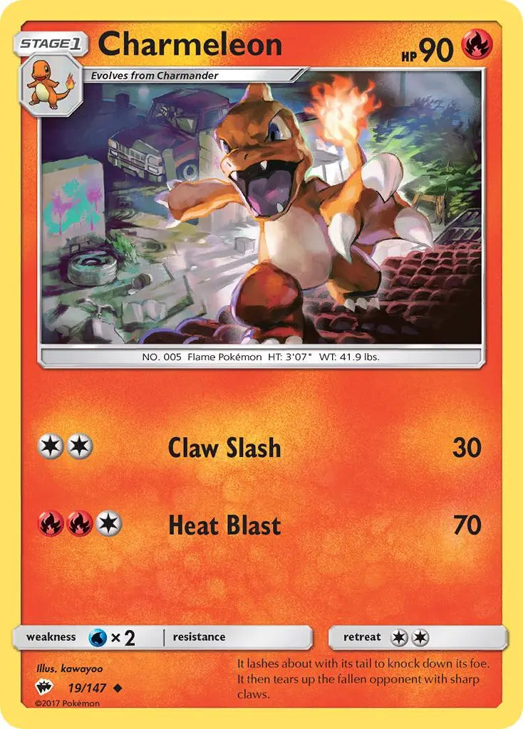 Charmeleon (19/147) [Sun & Moon: Burning Shadows] Pokémon