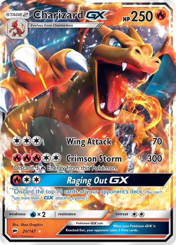 Charizard GX (20/147) [Sun & Moon: Burning Shadows] Pokémon