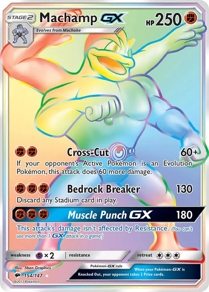 Machamp GX (154/147) [Sun & Moon: Burning Shadows] Pokémon