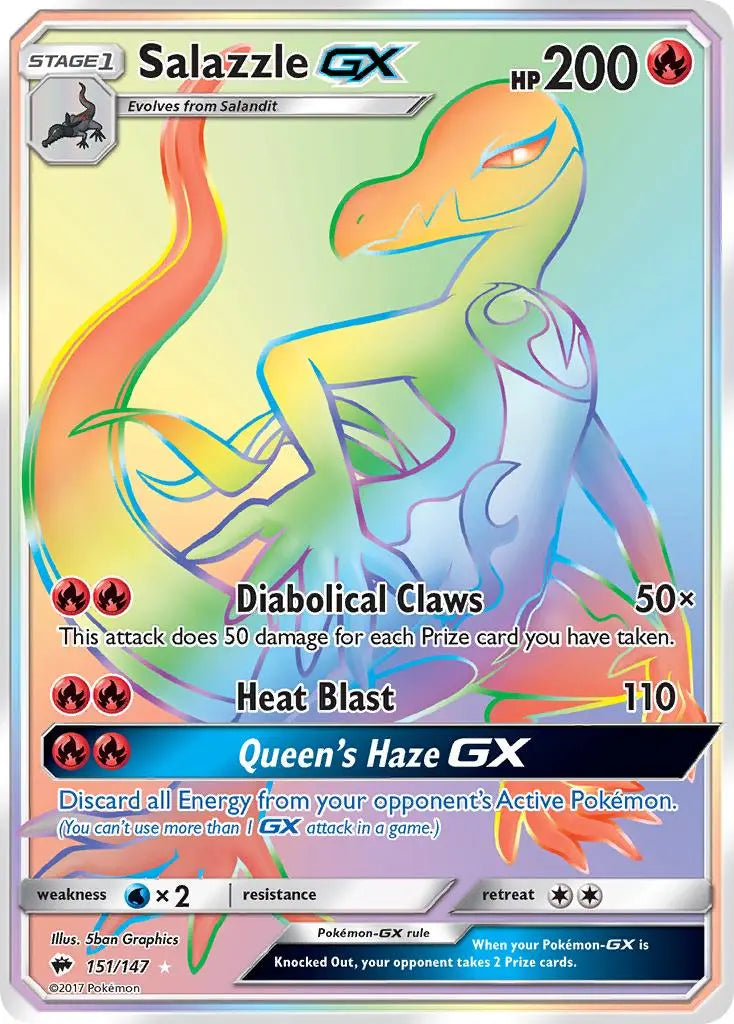 Salazzle GX (151/147) [Sun & Moon: Burning Shadows] Pokémon