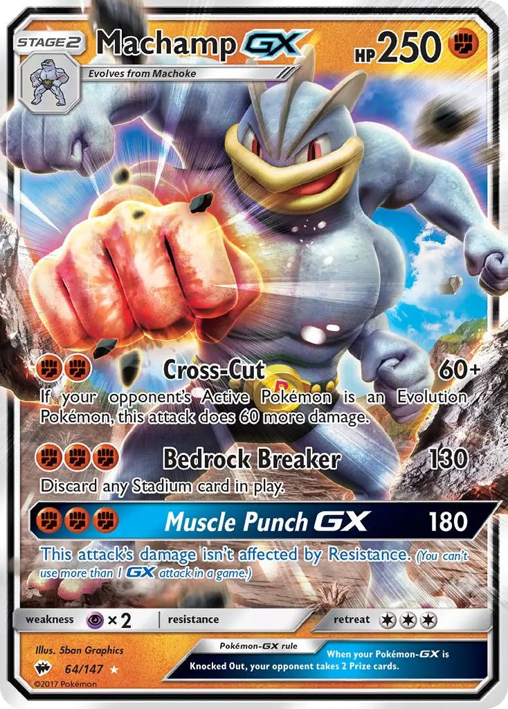 Machamp GX (64/147) [Sun & Moon: Burning Shadows] Pokémon
