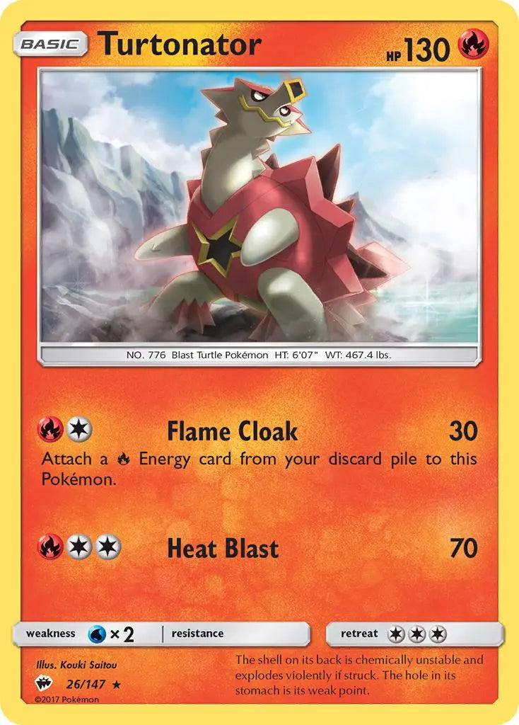 Turtonator (26/147) [Sun & Moon: Burning Shadows] Pokémon