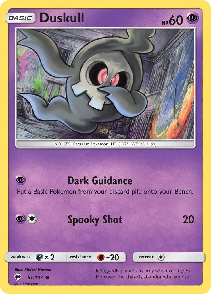 Duskull (51/147) [Sun & Moon: Burning Shadows] Pokémon