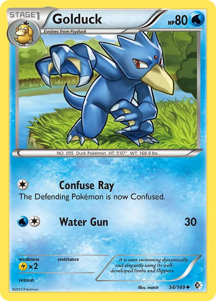 Golduck (34/149) [Black & White: Boundaries Crossed] Pokémon