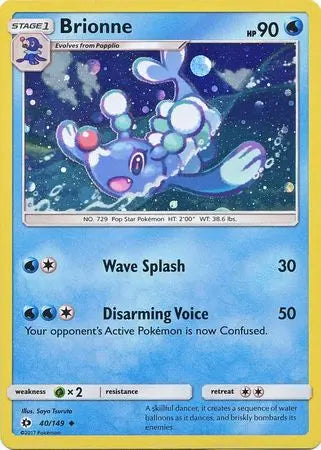 Brionne (40/149) (Cosmos Holo) [Sun & Moon: Base Set] Pokémon