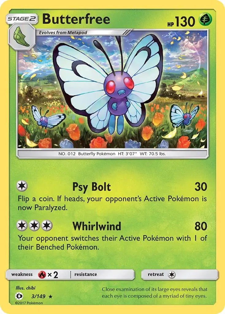 Butterfree (3/149) [Sun & Moon: Base Set] Pokémon