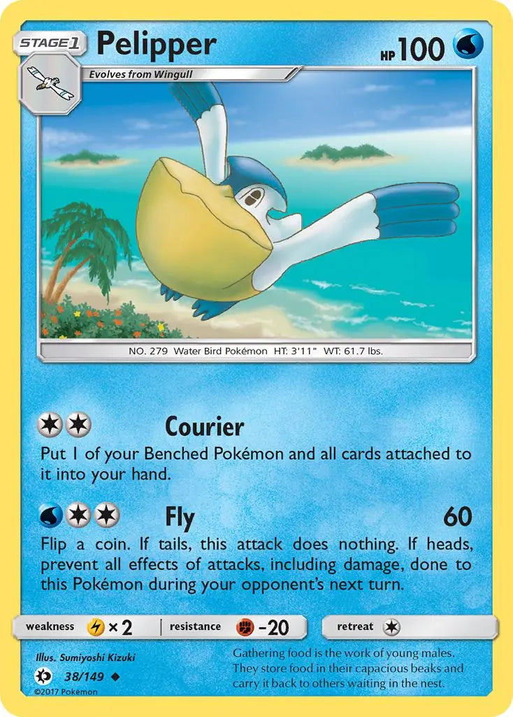 Pelipper (38/149) [Sun & Moon: Base Set] Pokémon