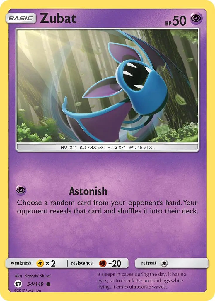 Zubat (54/149) [Sun & Moon: Base Set] Pokémon